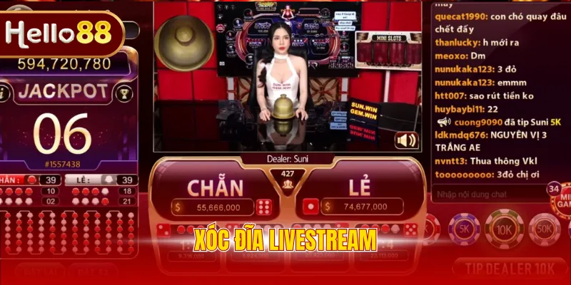 Xóc đĩa Livestream